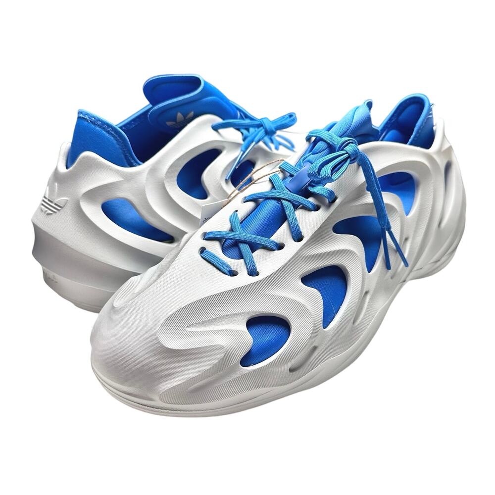 adidas | Men | adiFOM Q Grey Bright Royal Blue Sculpted Foam Athletic Shoes | 13